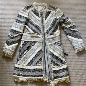 Rebecca Taylor cotton fringe jacket